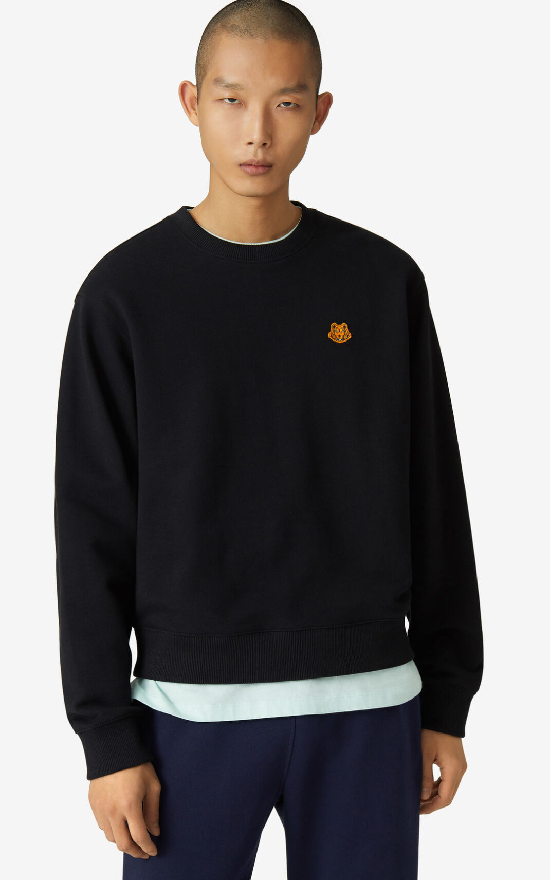 Kenzo Tiger Crest Sudadera Hombre Negras | 2316478-GU